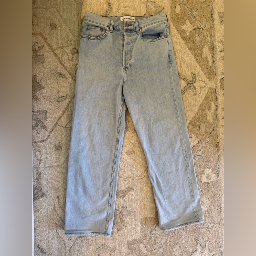 Denim Forum High Rise Straight Jeans Arlo